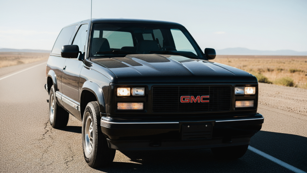 Black GMC Jimmy: Classic Power Meets Timeless Style on and Off the Road