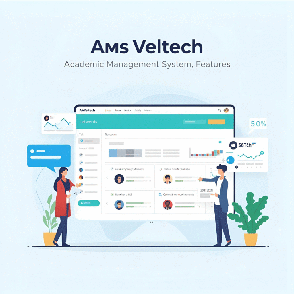 ams veltech, Academic Management System, Login, Portal, Features