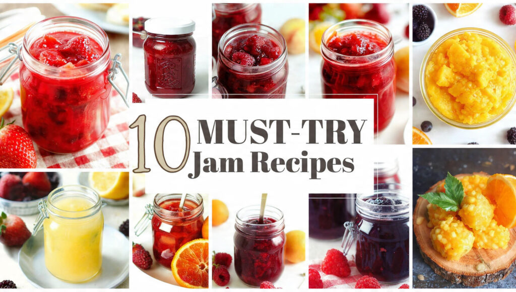 Top 10 Must-Try Jam Recipes for Jam Lovers (From RecipesJelly.com) Top 10 Must-Try Jam Recipes for Jam Lovers (From RecipesJelly.com)
