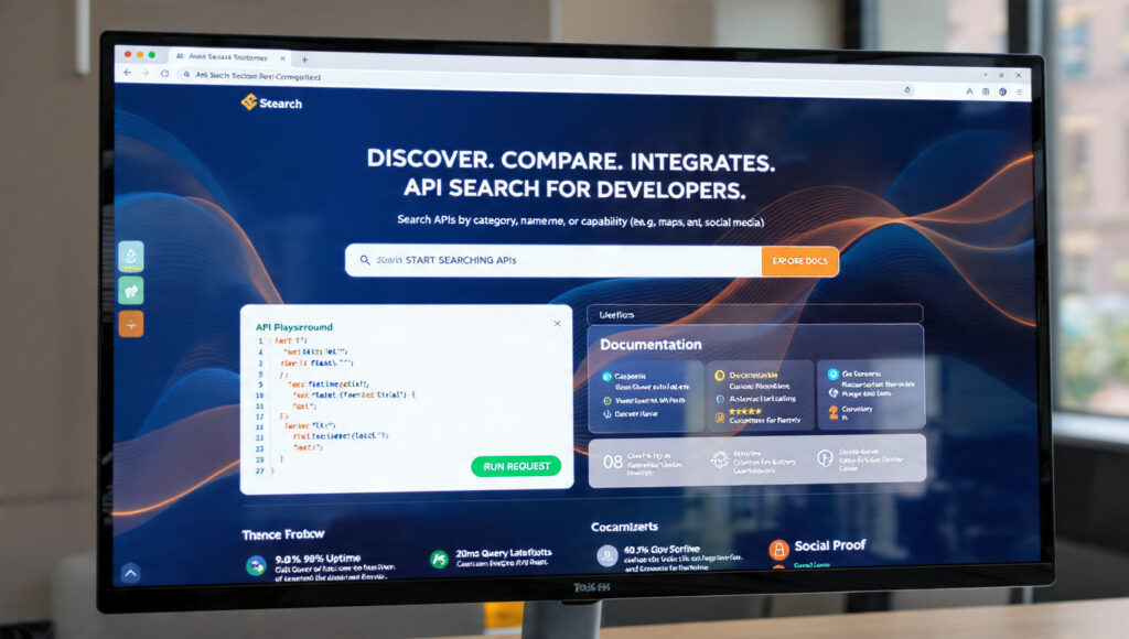 Best Api Search Company's Homepage: Explore Top Designs and Core Features