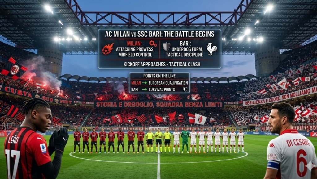 AC Milan vs SSC Bari: Complete Match Timeline & Highlights